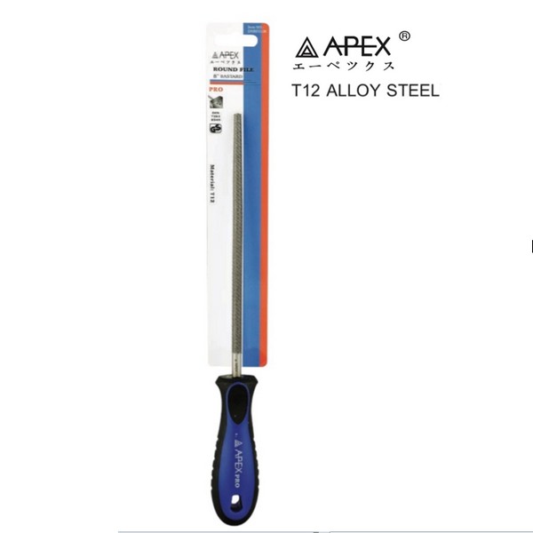 SKI - สกี จำหน่ายสินค้าหลากหลาย และคุณภาพดี | APEX ตะไบกลมละเอียด พร้อมด้าม 6นิ้ว (10อัน/กล่อง) (AP-2613001)
